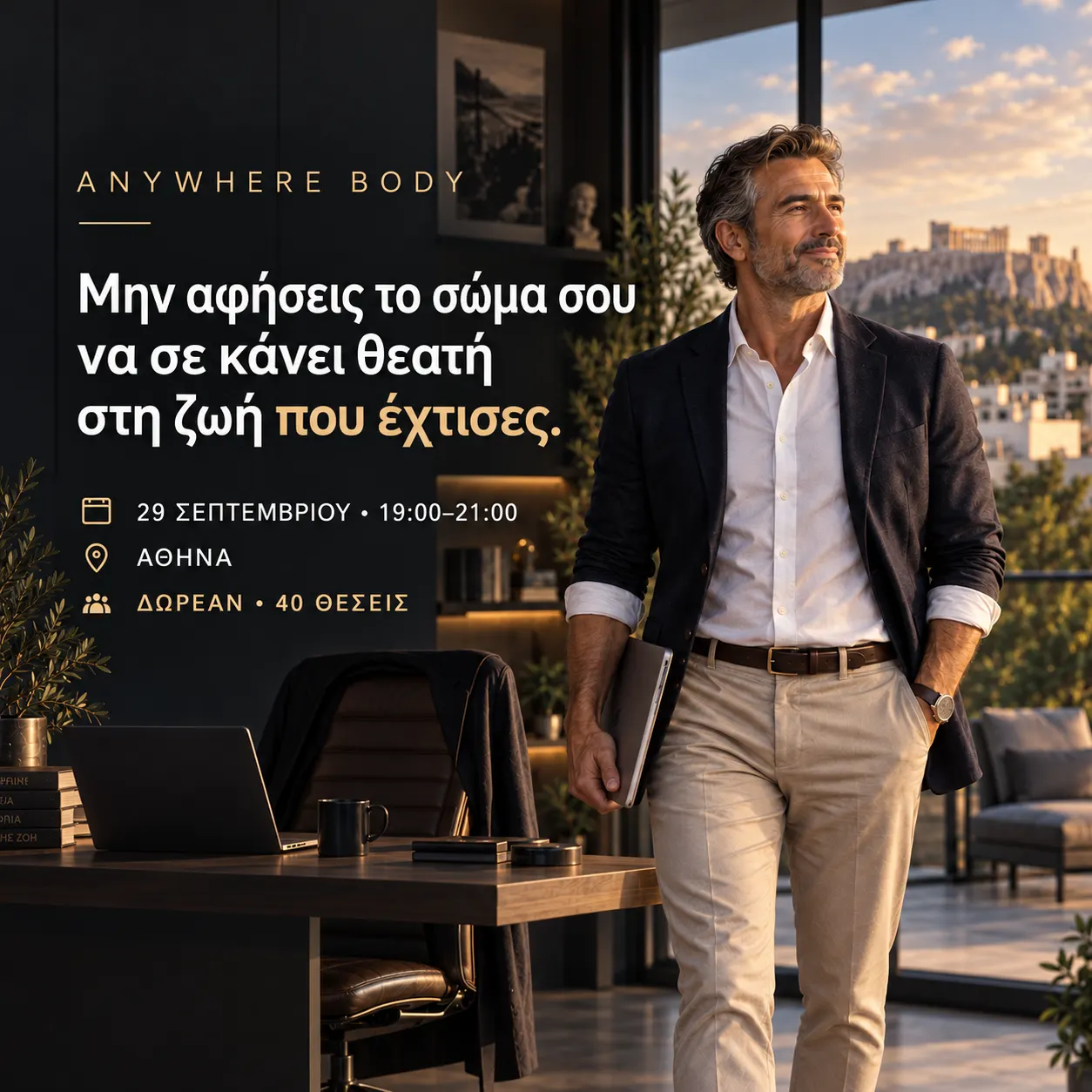 Anywhere Body: Δύναμη και κίνηση μετά τα 40