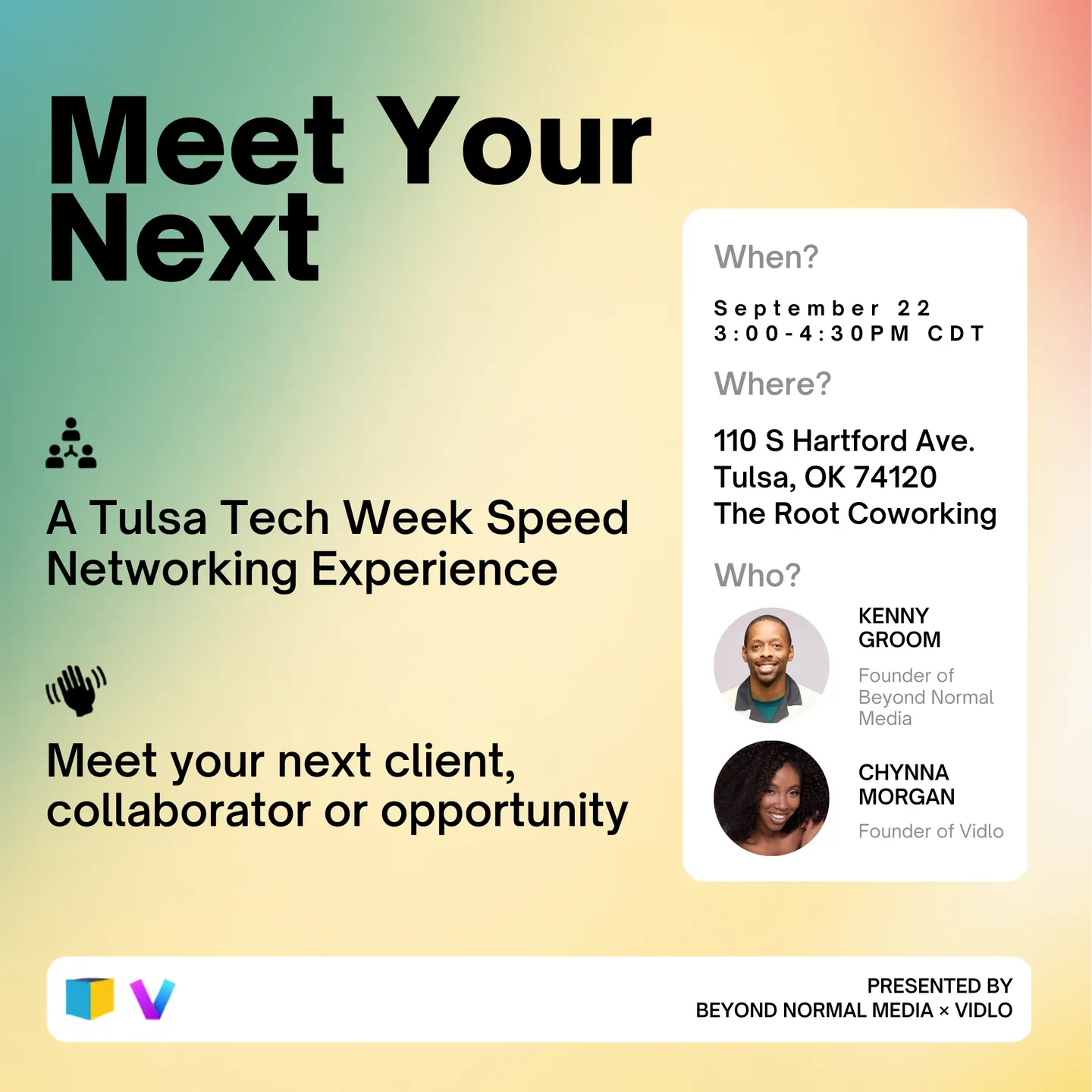 Thee Tulsa Tech Week Speed Networking Experience
