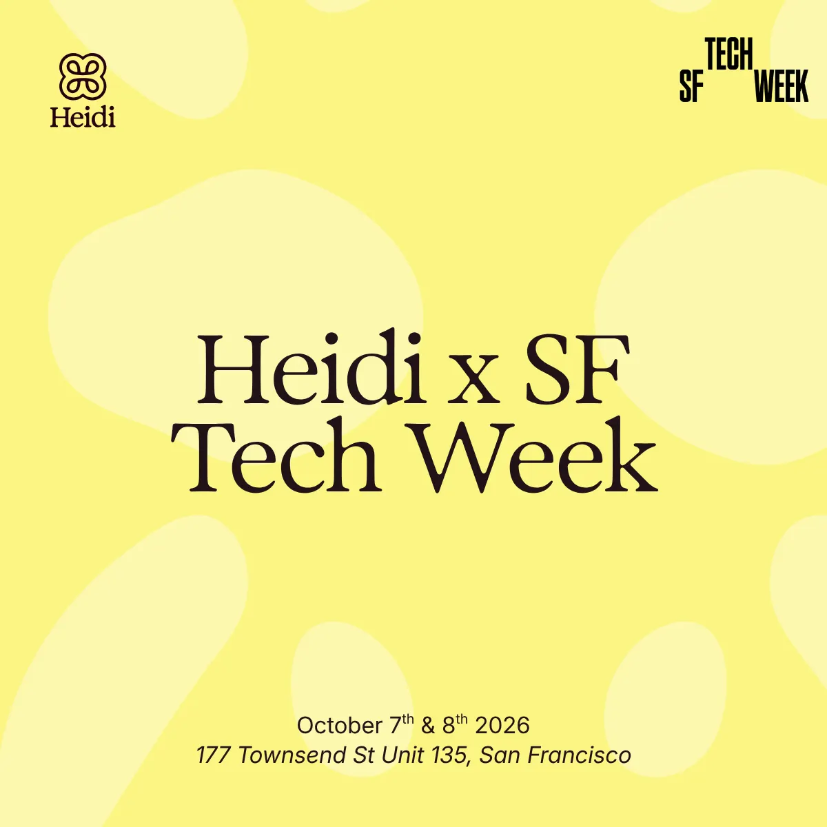 Heidi Pop-Up: Calling All Builders 🚀 - Gelato, Swag & Chats #SFTechWeek