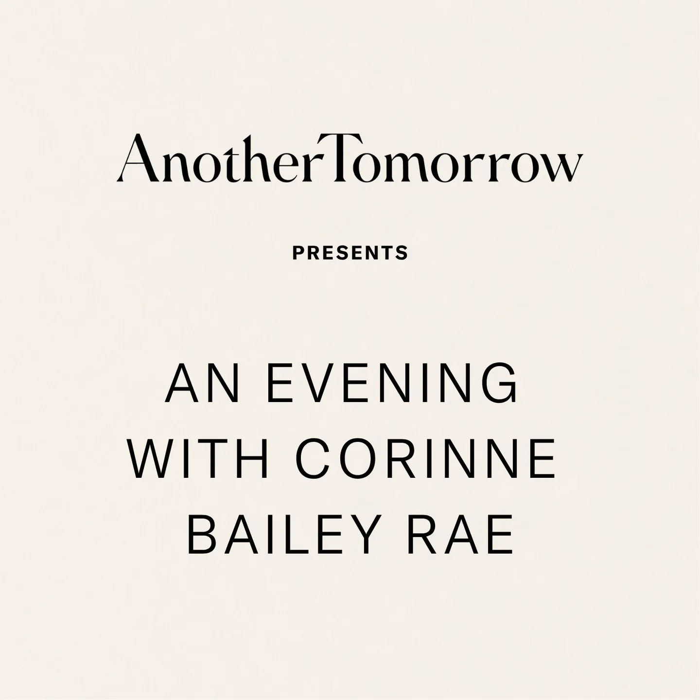 An evening with Corinne Bailey Rae