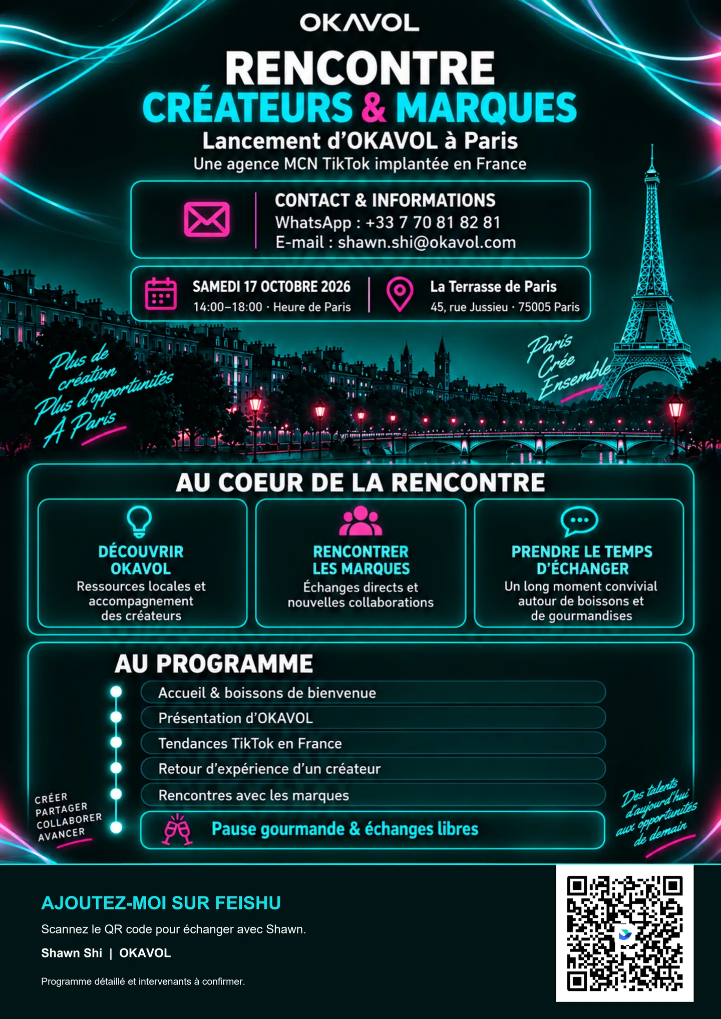 Lancement d’OKAVOL à Paris — 24 octobre 2026