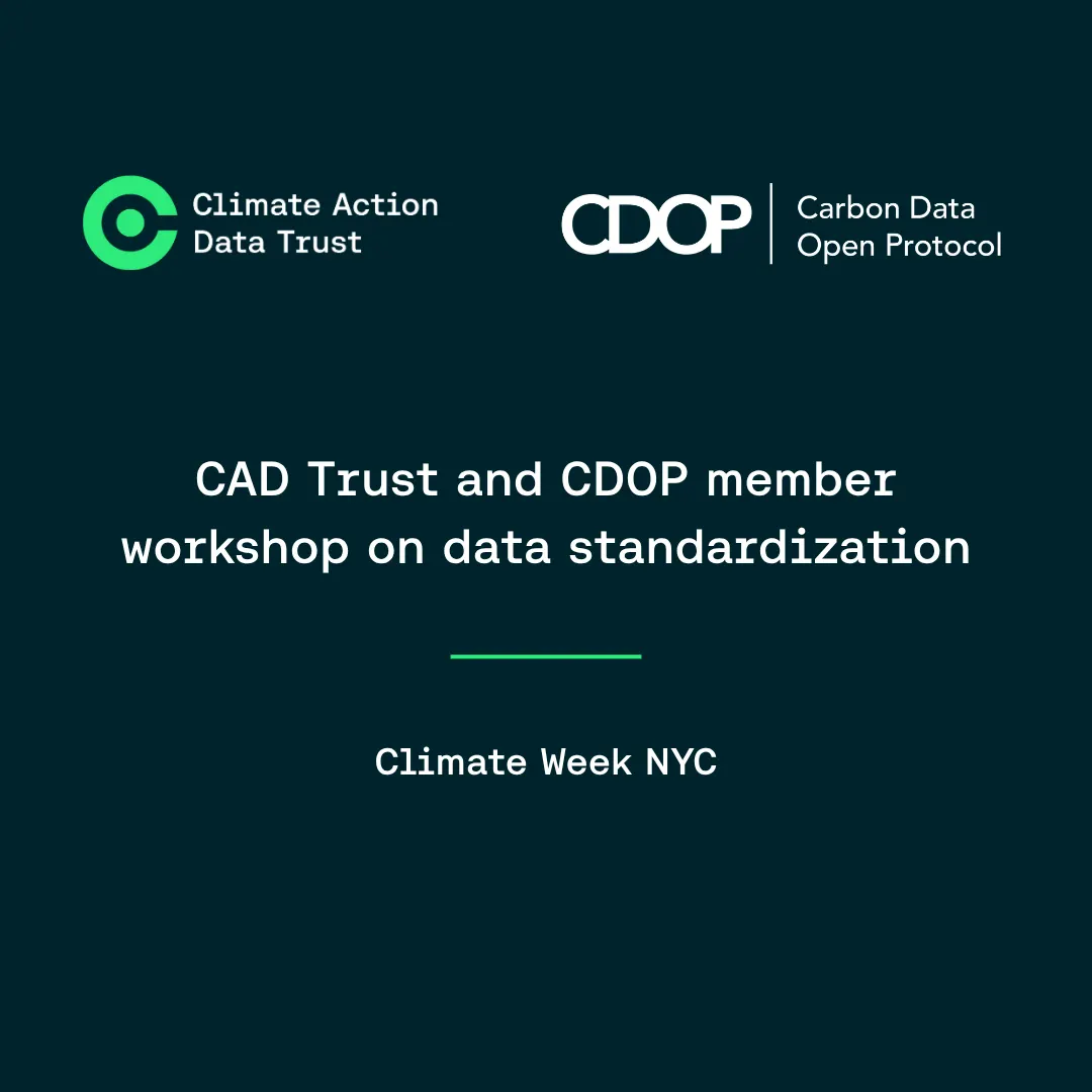 CAD Trust and CDOP member workshop on data standardization
