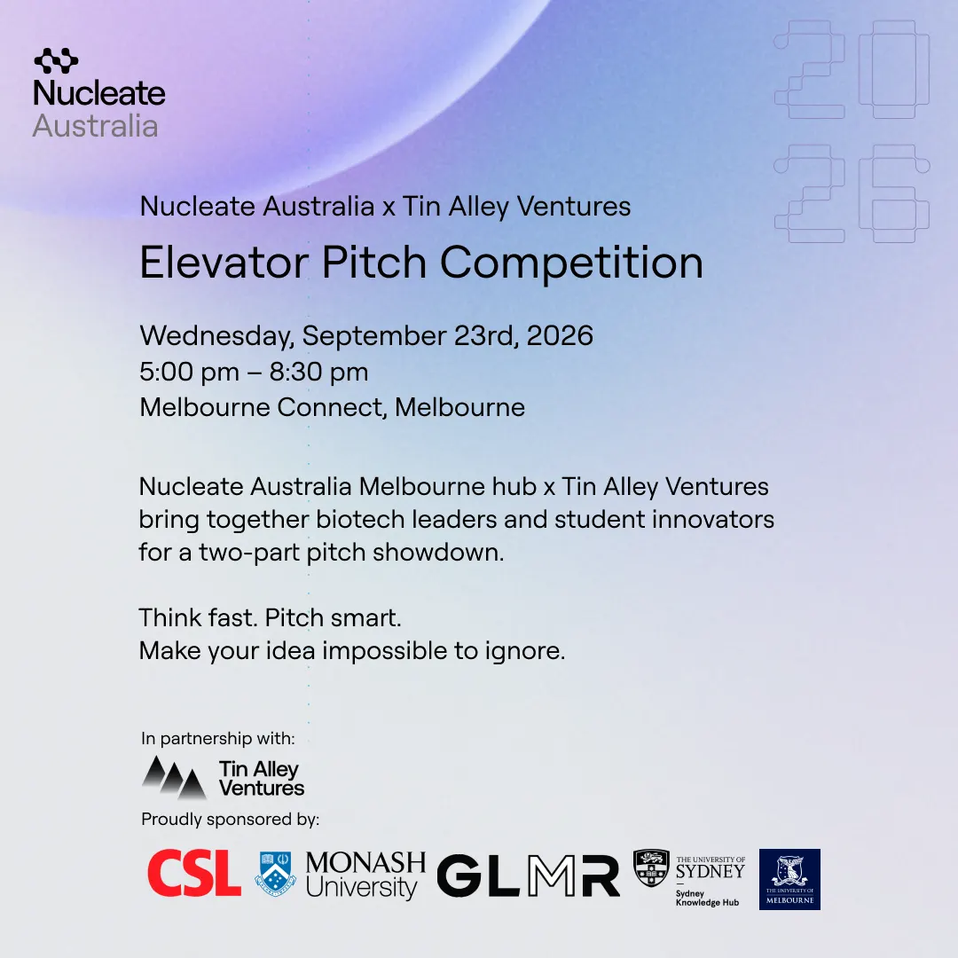 Nucleate Australia - Tin Alley Ventures x Melbourne Hub: Reverse Pitch and Pitch Night!