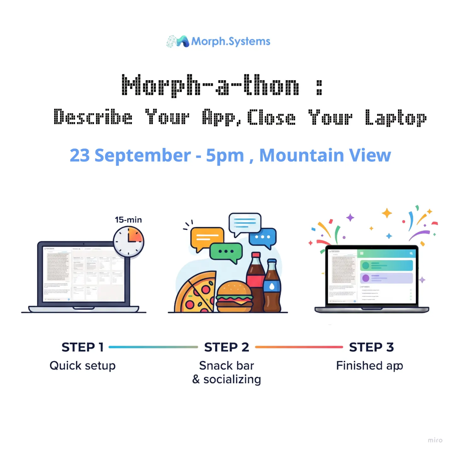 Morph-A-Thon: Describe Your App, Close Your Laptop