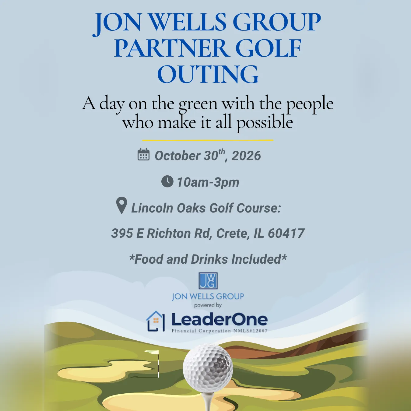 Jon Wells Group Partner Golf Outing