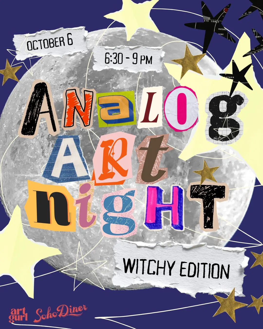 analog art night: witchy edition