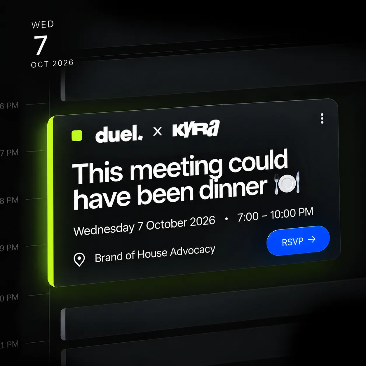 This Meeting Could Have Been Dinner
