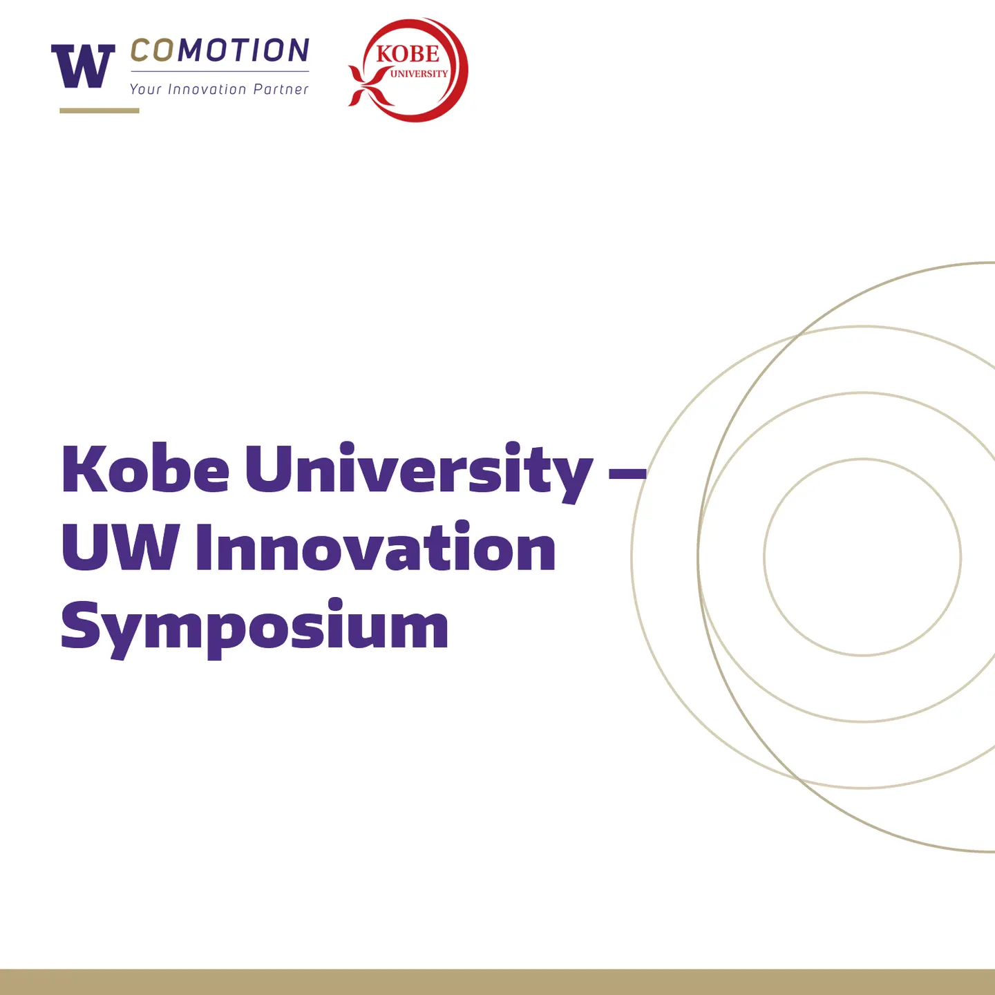 Kobe University- UW Innovation Symposium