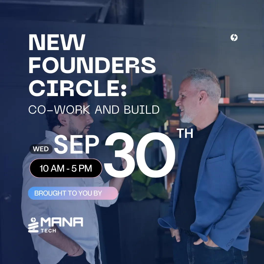 New Founders Circle: Co-work and build