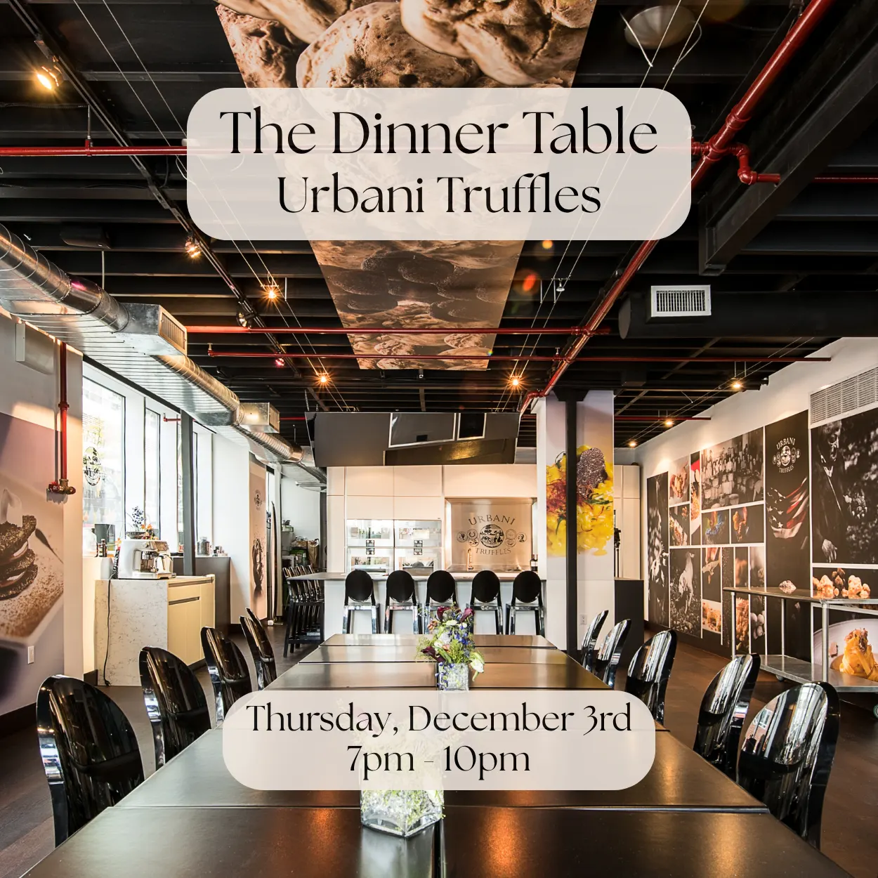 The Dinner Table at Urbani Truffles (NYC)