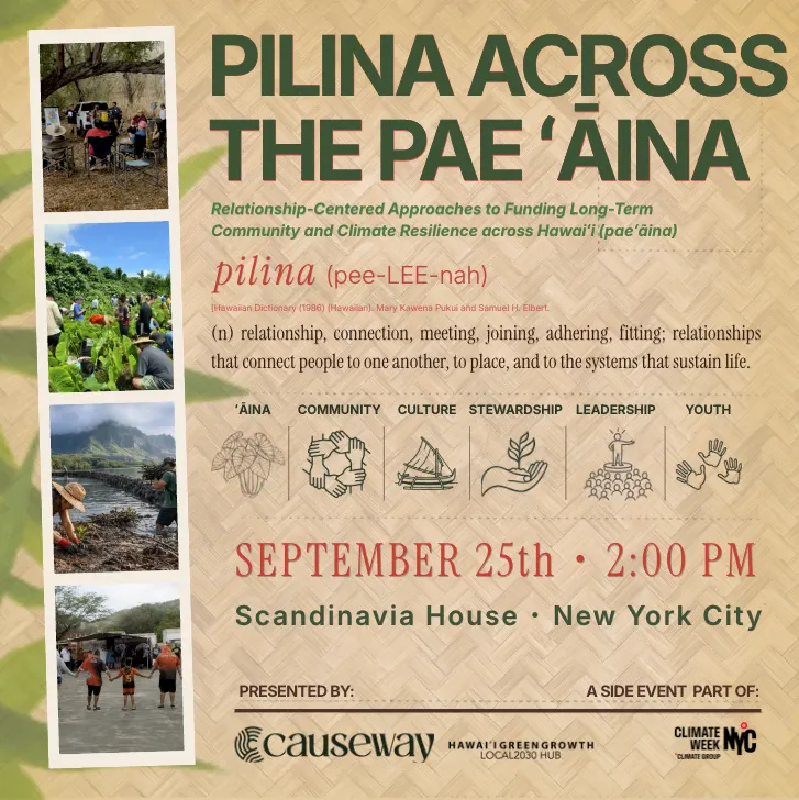 Pilina Across the Pae'āina: A Climate Week Gathering