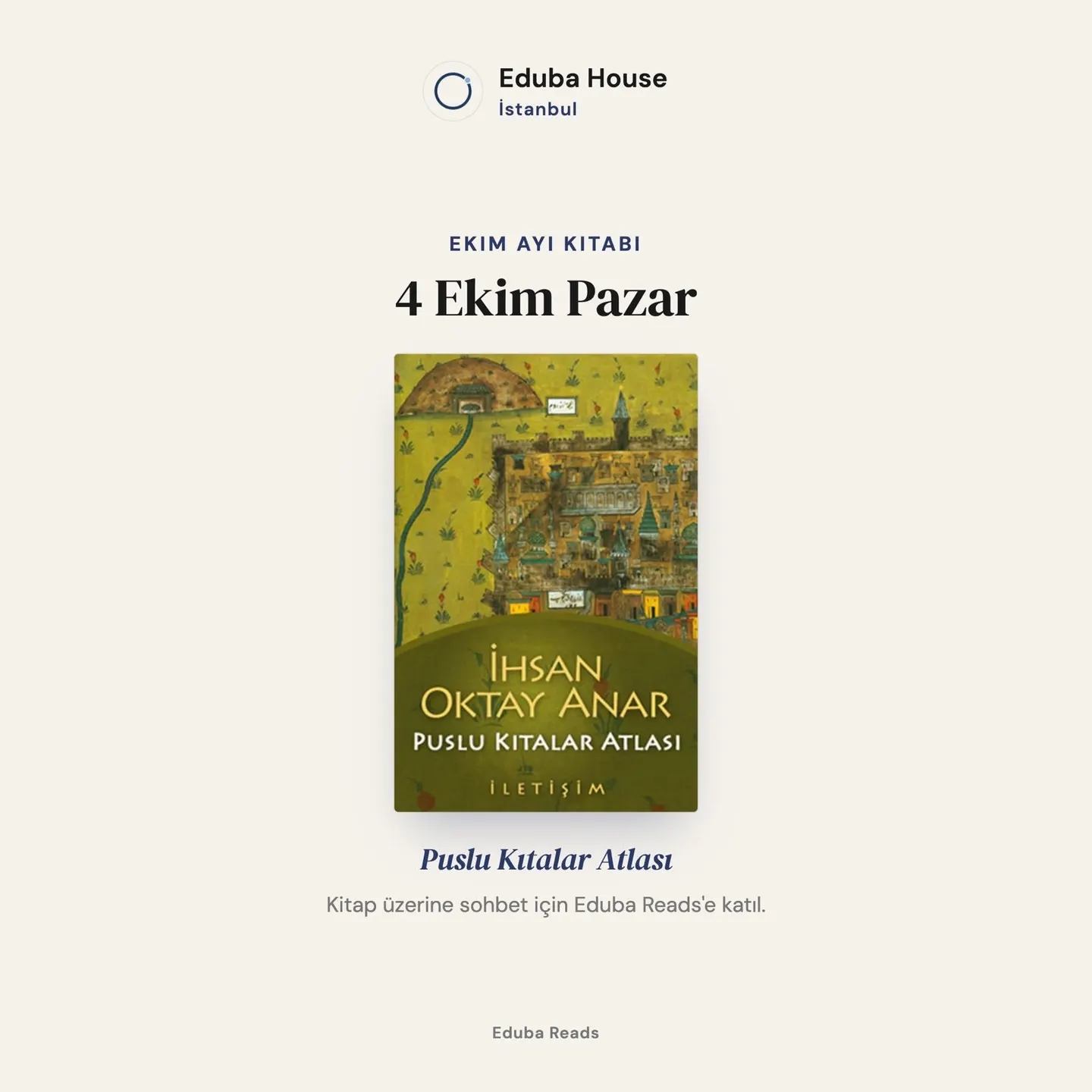 Eduba Bookclub - Ekim