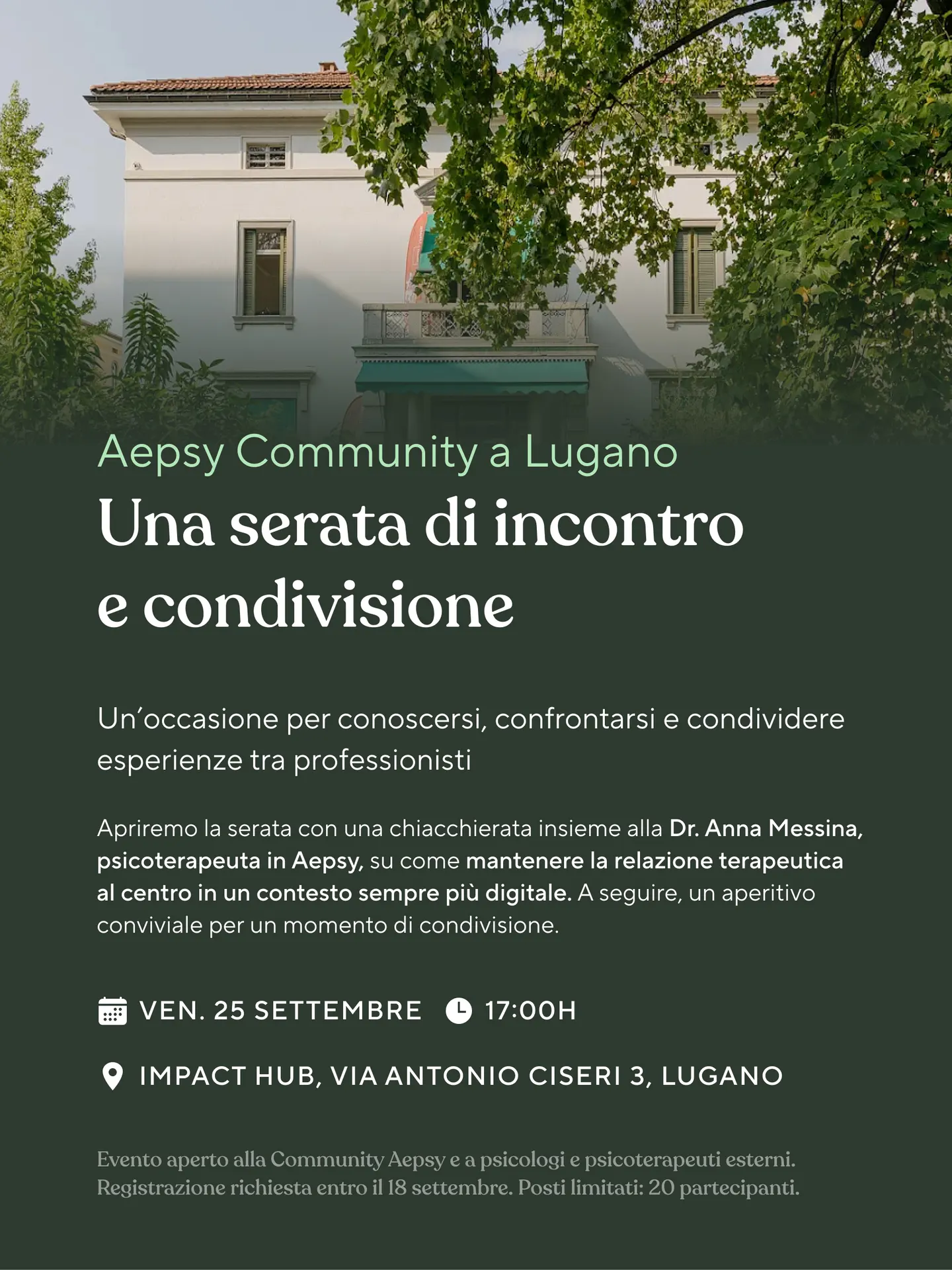 Aepsy Community Night a Lugano