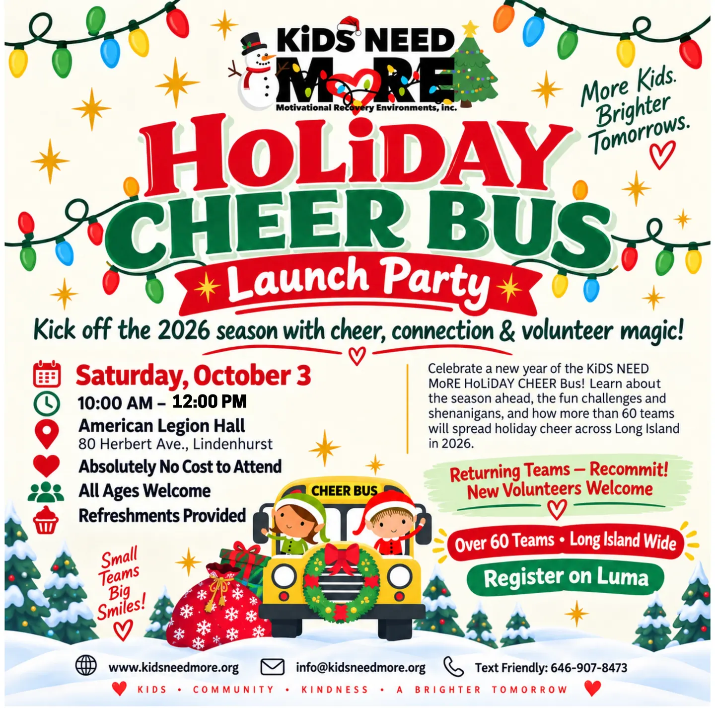 Holiday Cheer Bus Launch Party