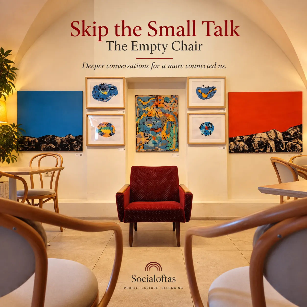 Skip the small talk: The empty chair