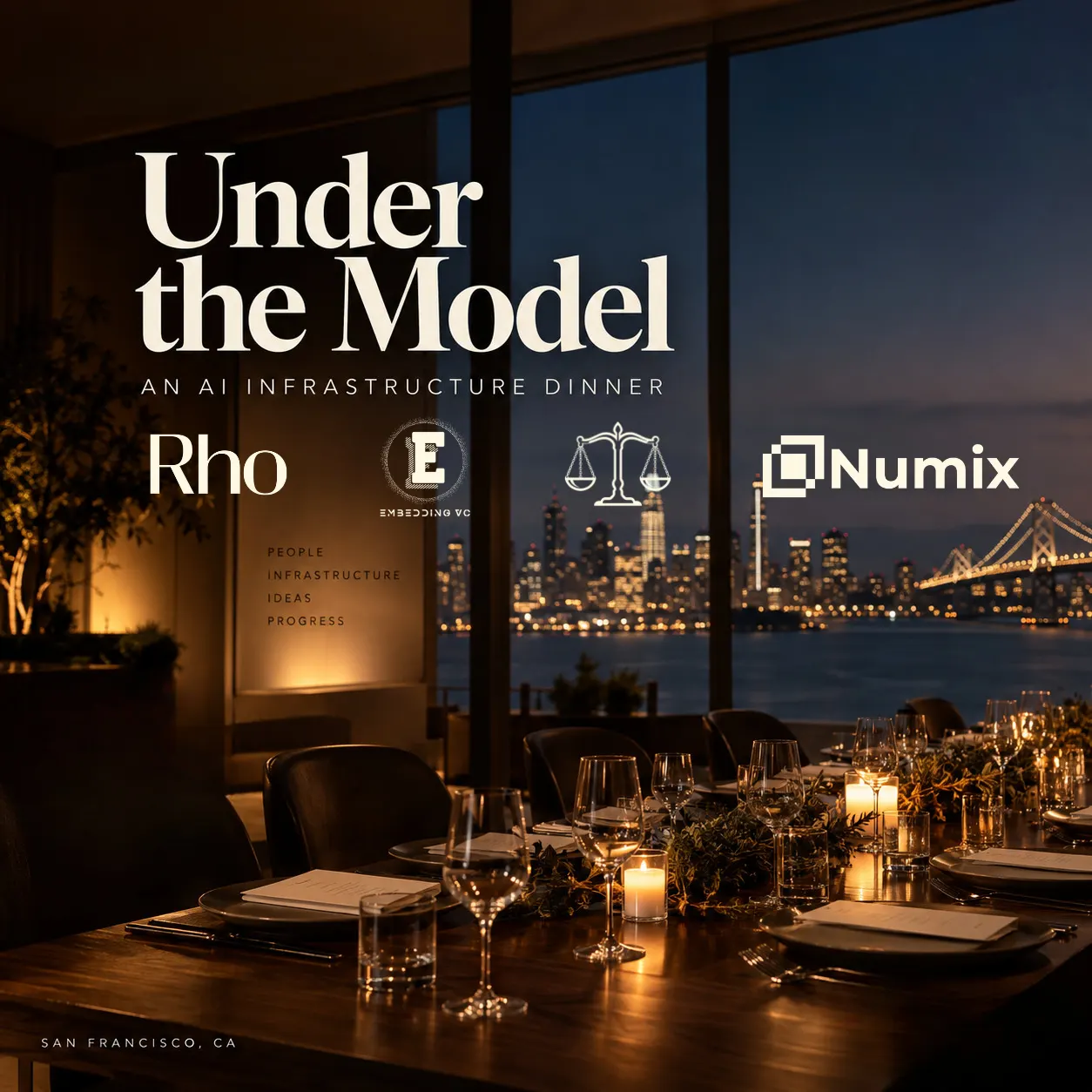 Embedding <> Numix <> Parthenon Law <> Rho | Dinner Event