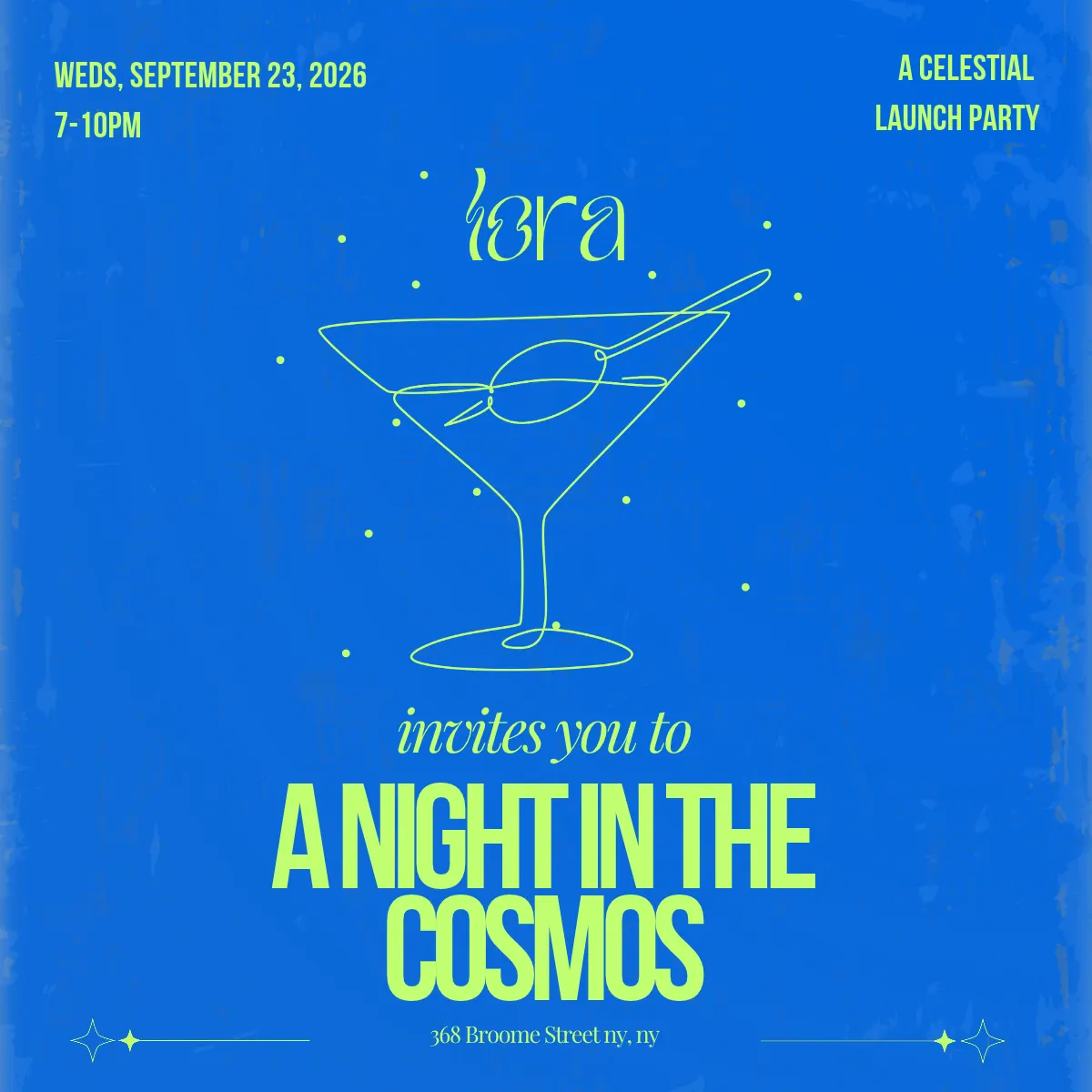 LORA IS BORN: A CELESTIAL LAUNCH PARTY