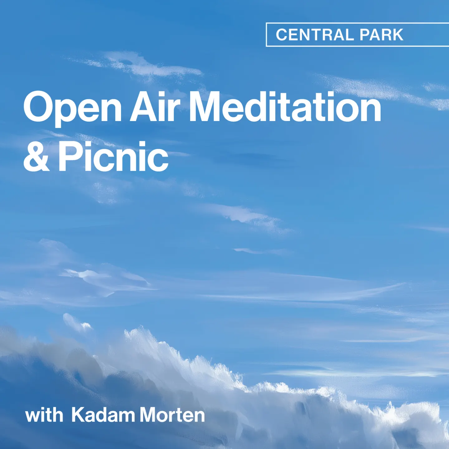Meditate With Us, Saturday at 3 PM