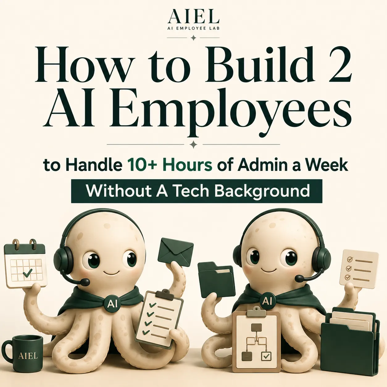 How to Build 2 AI Employees to Handle 10+ Hours of Admin a Week Without A Tech Background