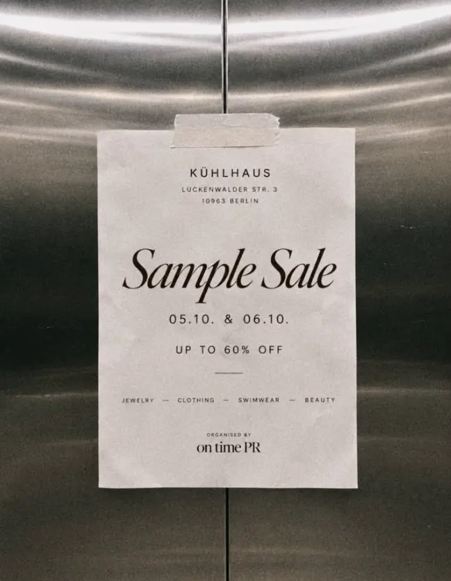Sample Sale