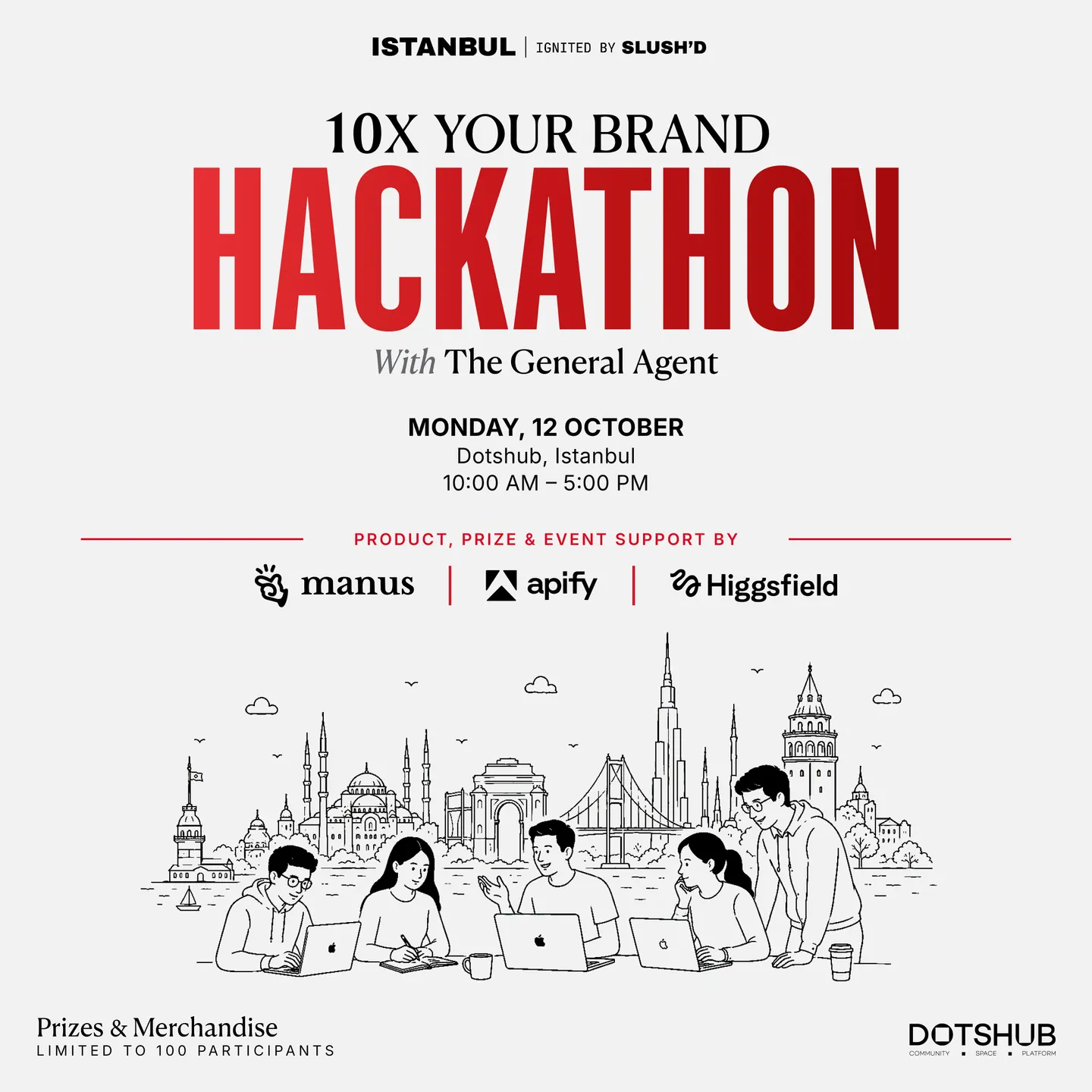 10X Your Brand Hackathon — Istanbul Ignited by Slush'D, supported by Manus AI