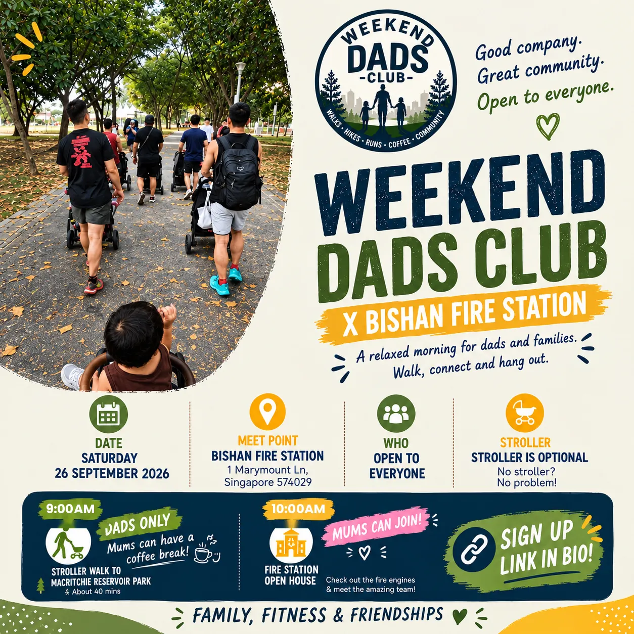 Weekend Dads Club x Bishan Fire Station 🔥(All are welcome)