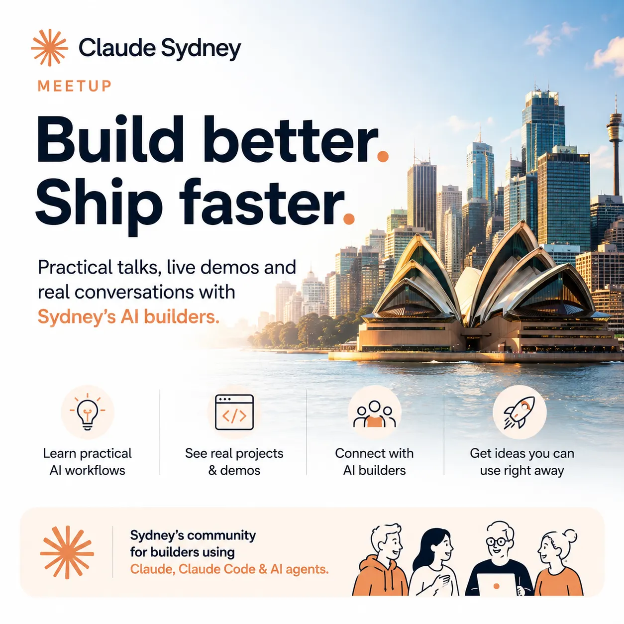Claude Sydney Meetup — Claude Code, AI Agents & Builders Oct 2026