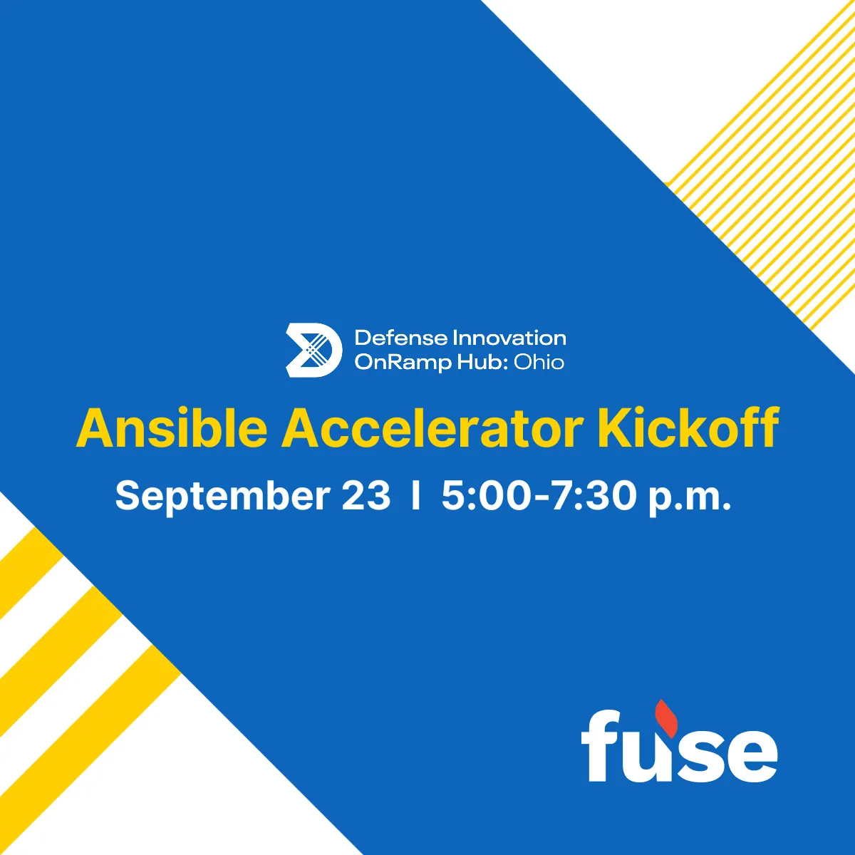 Defense Innovation OnRamp Hub: Ohio Accelerator Kickoff Powered by Fuse Ventures