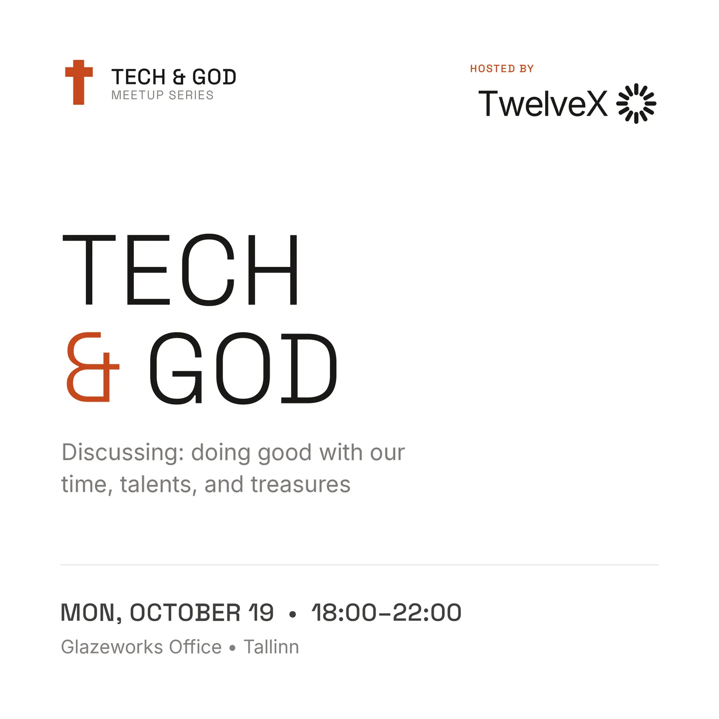 TECH & GOD Meetup - October