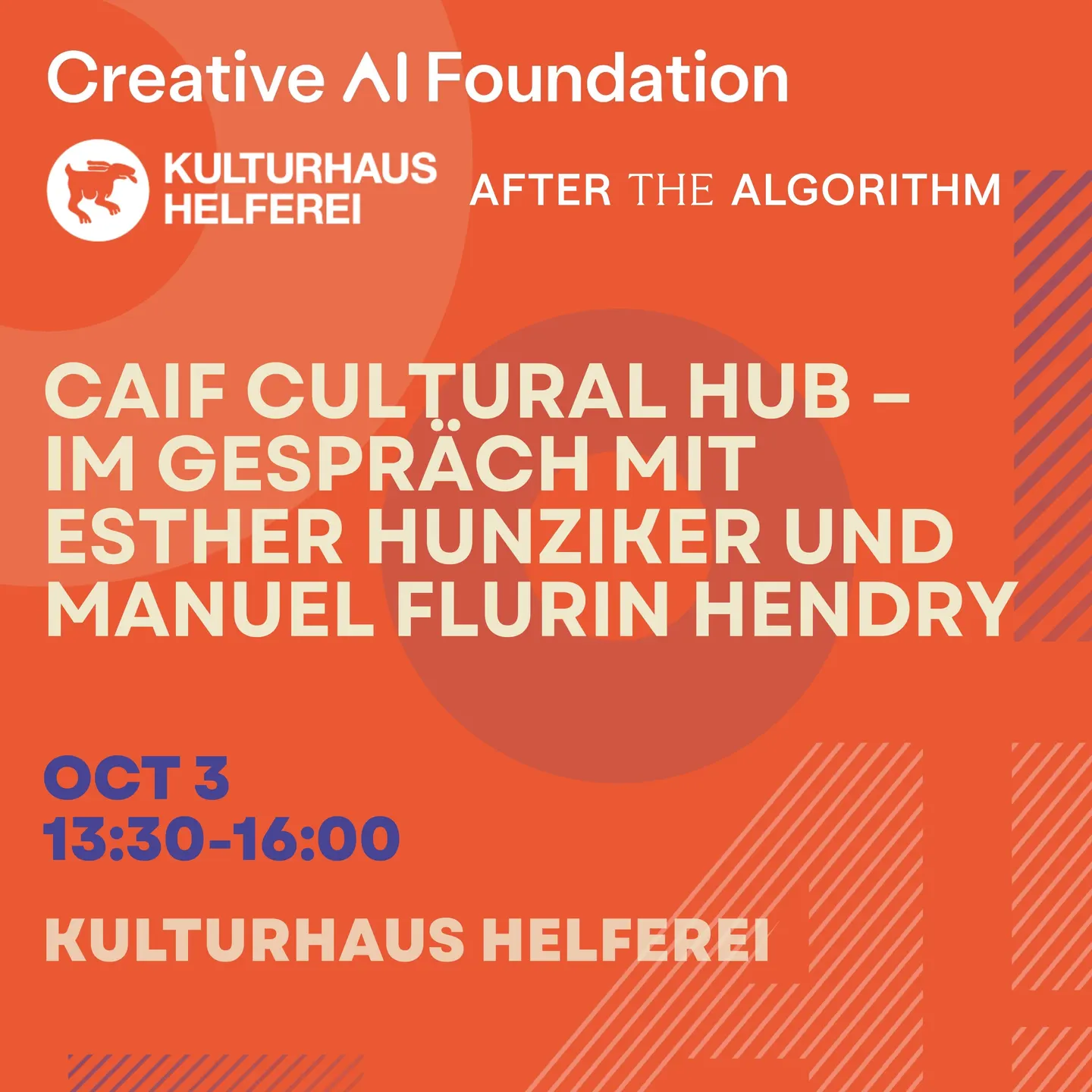 CAIF Cultural Hub – Im Gespräch mit Esther Hunziker und Manuel Flurin Hendry (Deutsche Session)