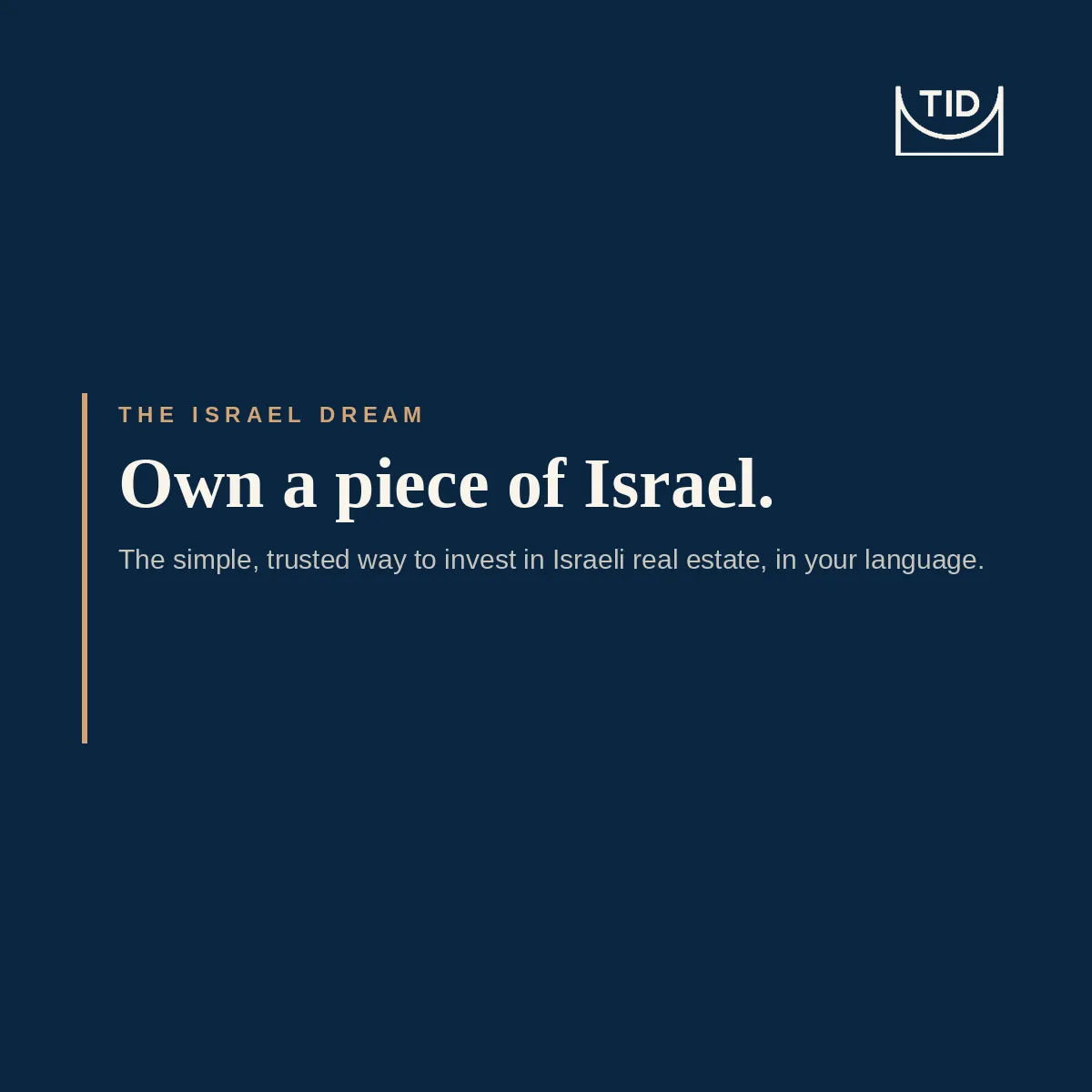 Own a Piece of Israel