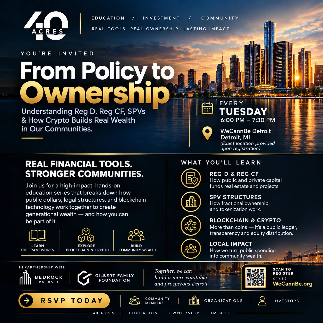 From Policy to Ownership: A 40 Acres Community Wealth & Financial Literacy Series