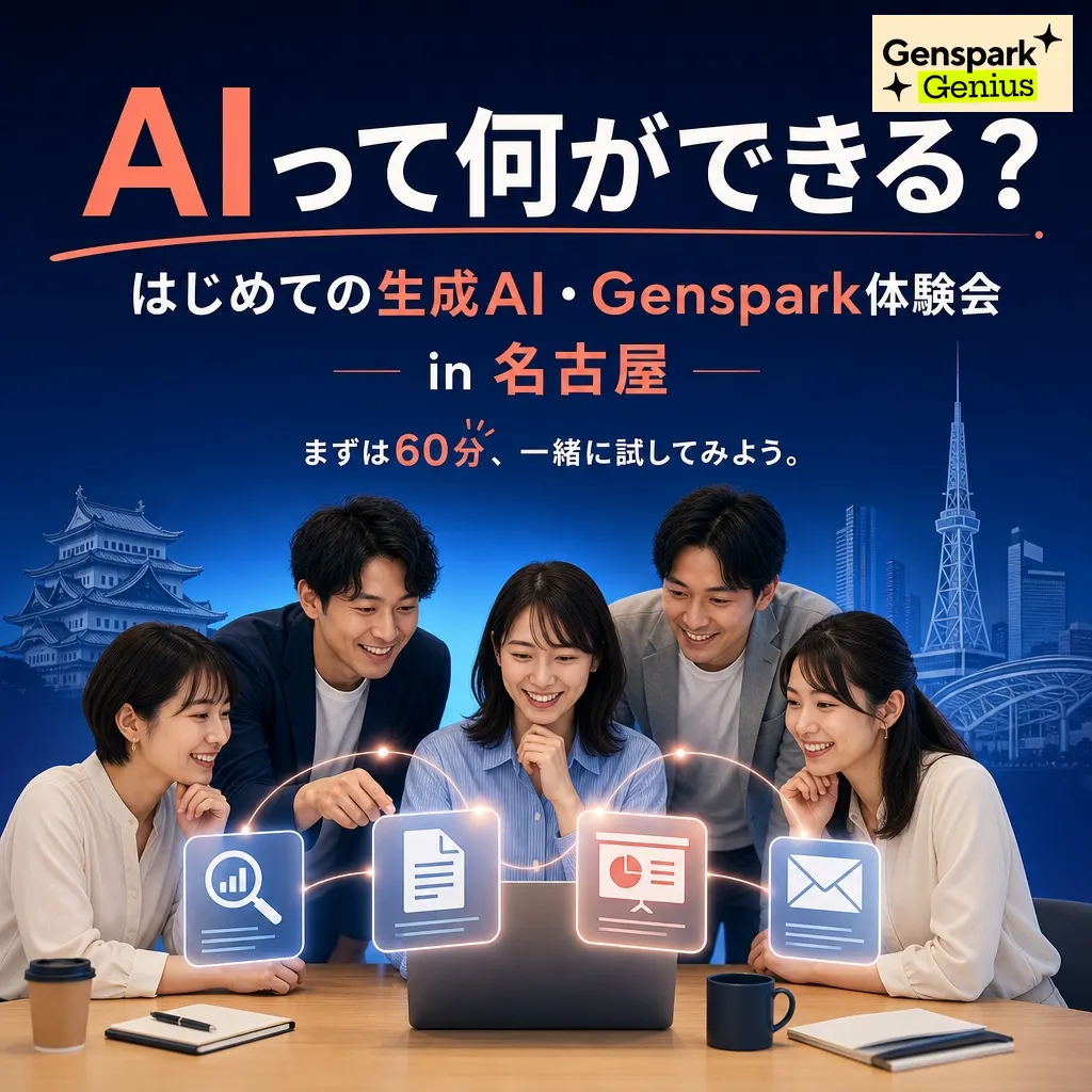 AIって何ができる?|はじめての生成AI・Genspark体験会 in 名古屋
