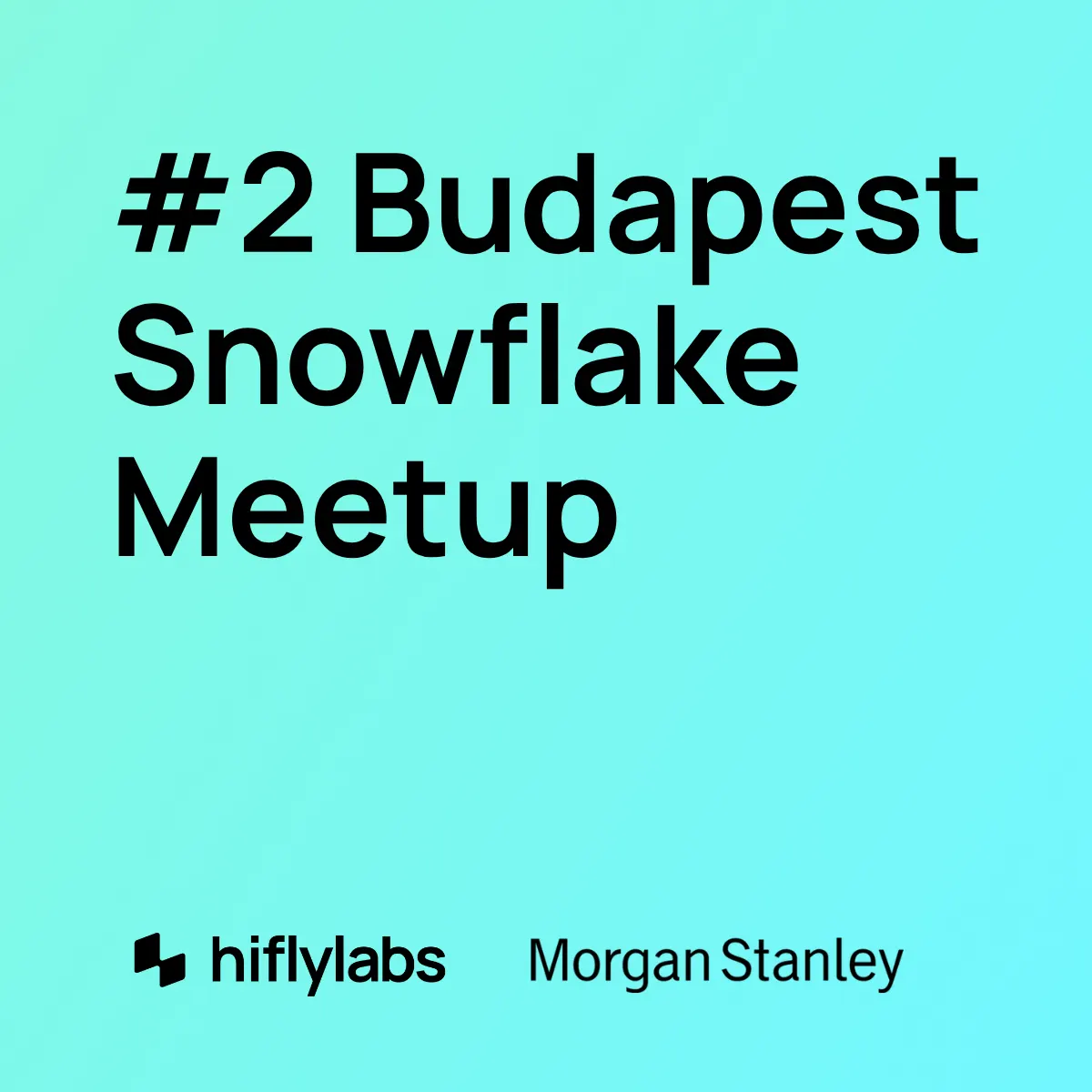 #2 Budapest Snowflake Meetup