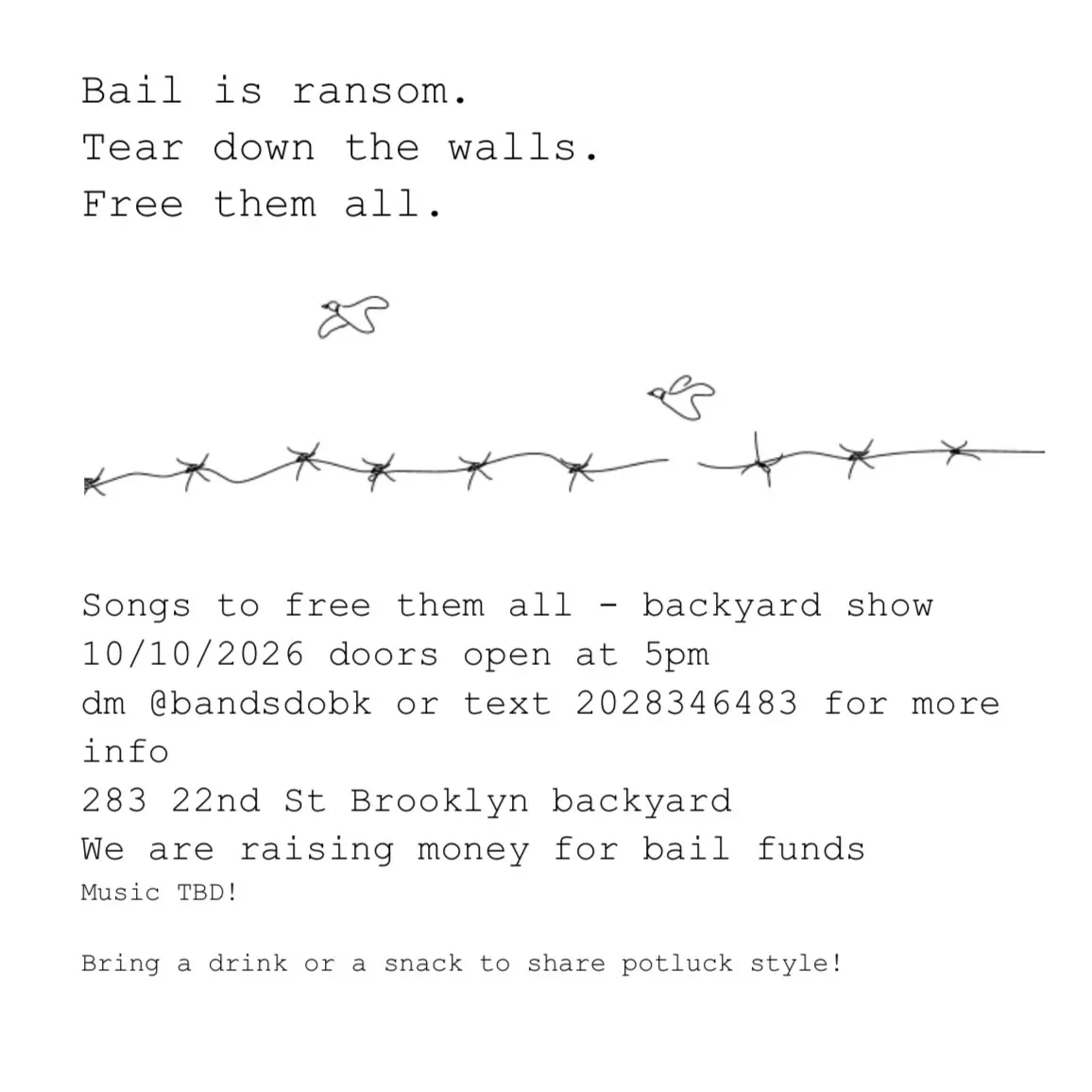 Songs to free them all