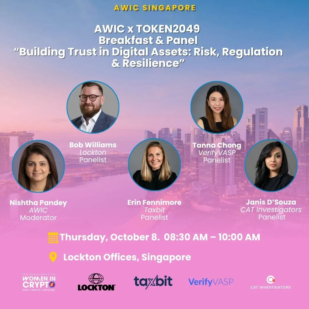 AWIC x TOKEN2049 Breakfast & Panel “Building Trust in Digital Assets: Risk, Regulation & Resilience”