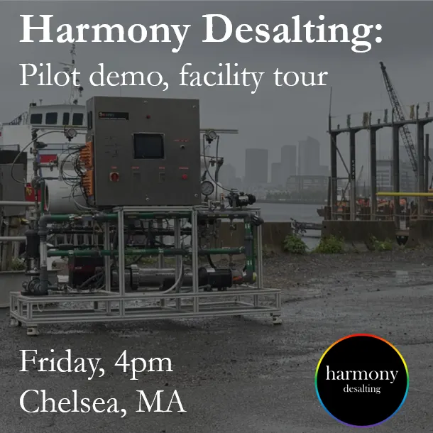 Harmony Desalting - pilot demo, facility tour