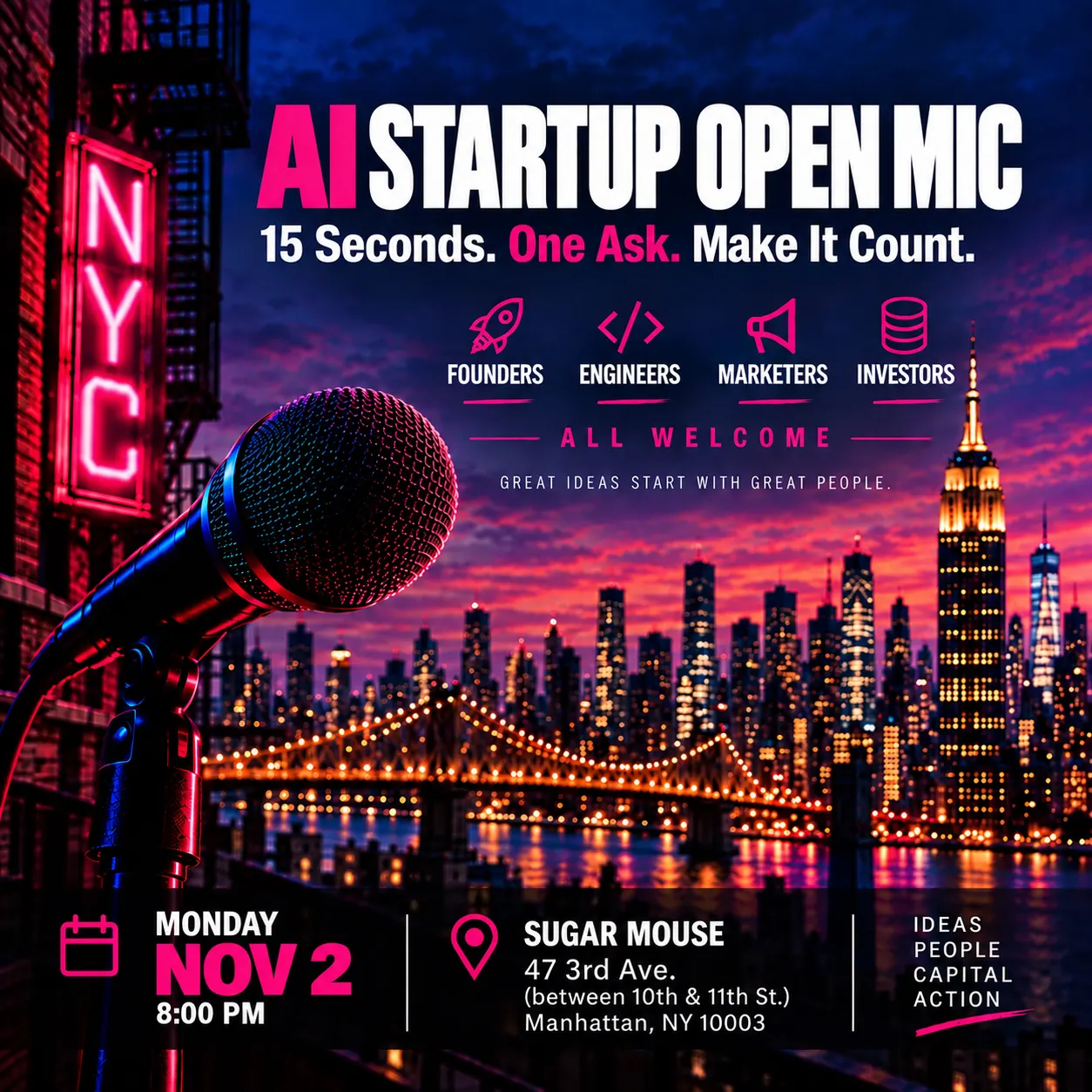 AI Startup Open Mic
