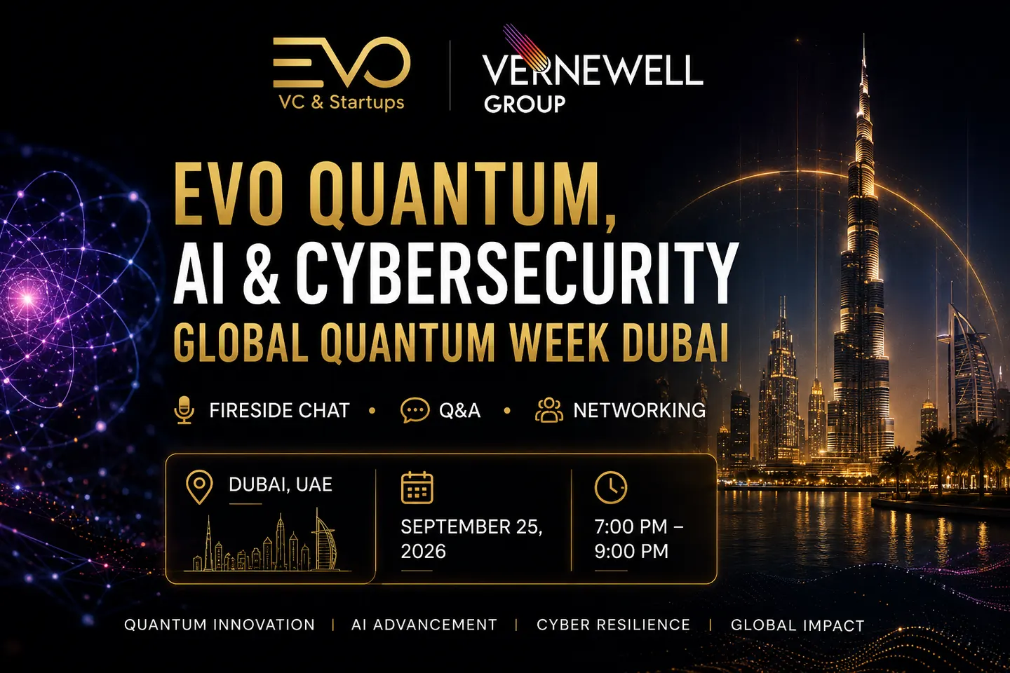 EVO Dubai Quantum, AI & Cybersecurity (Global Quantum Week Dubai)