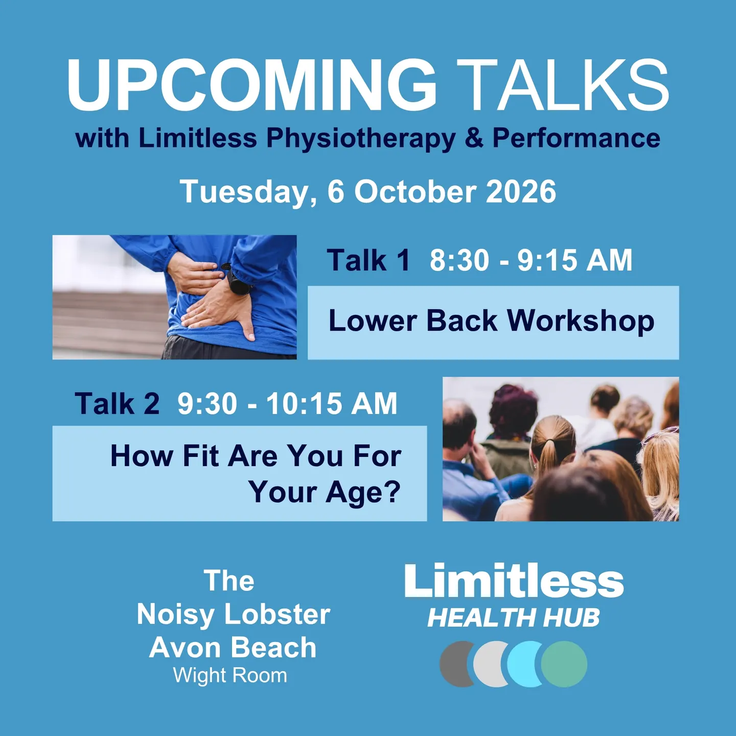 Move Well for Life - Two Workshops with Limitless Physiotherapy