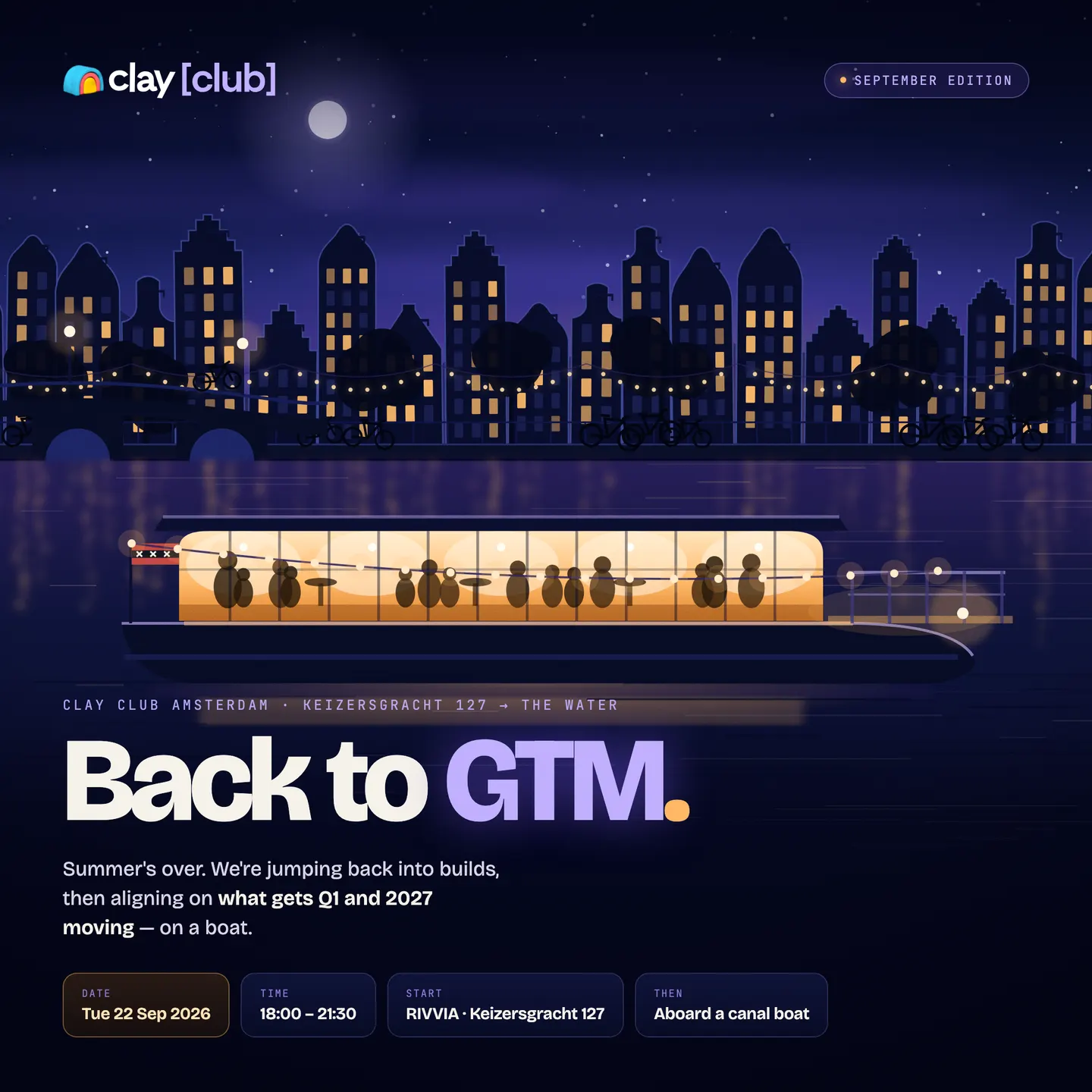Clay in Amsterdam: Back to GTM