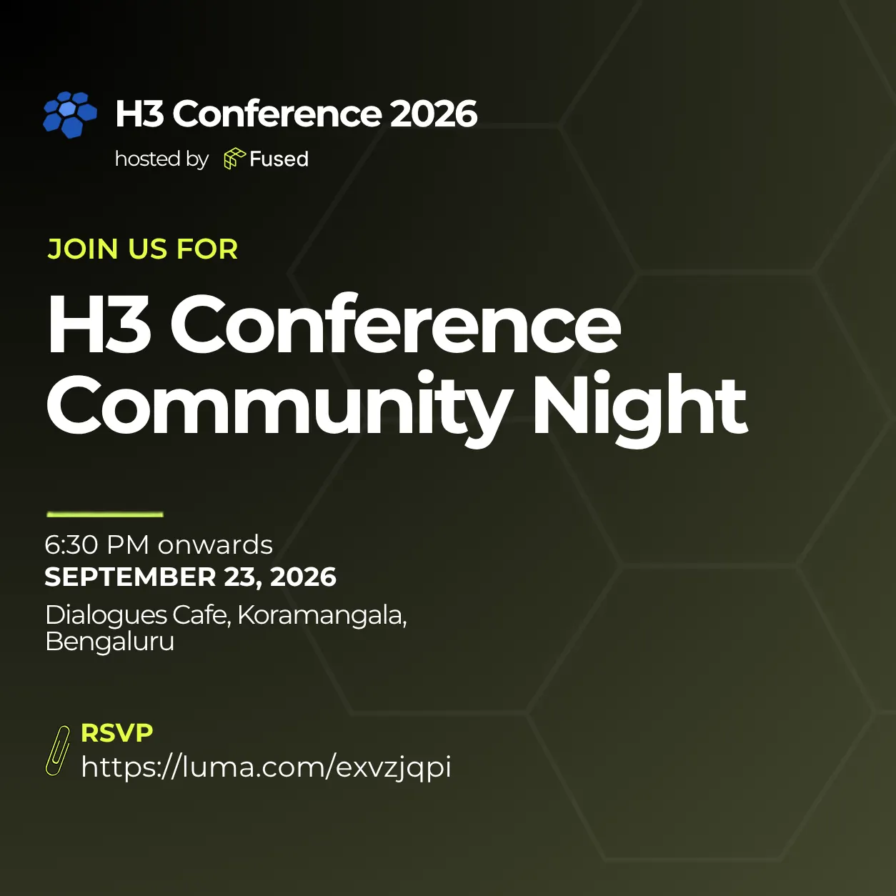 H3 Conference Community Night
