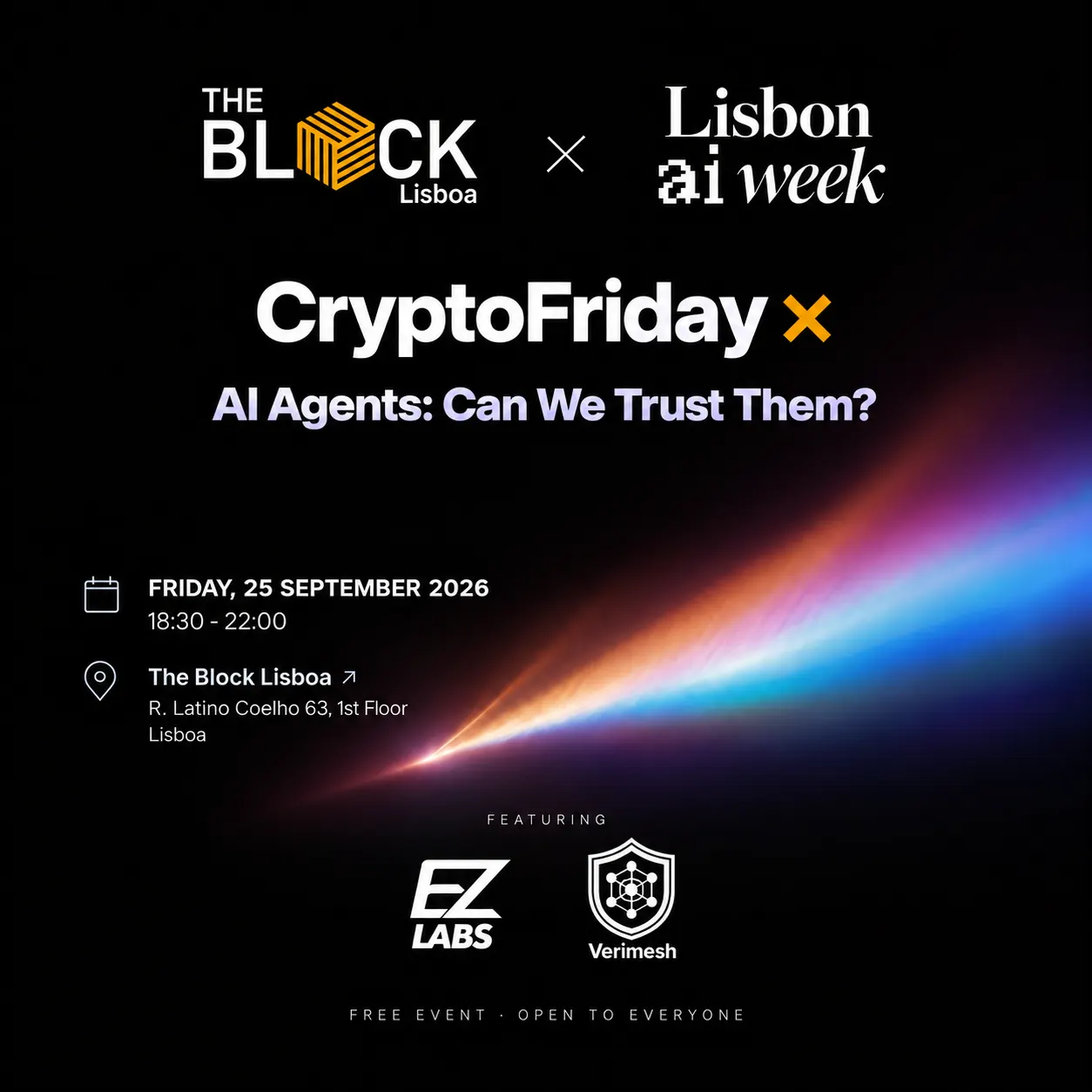 CryptoFriday x AI Week — AI Agents: Can We Trust Them?