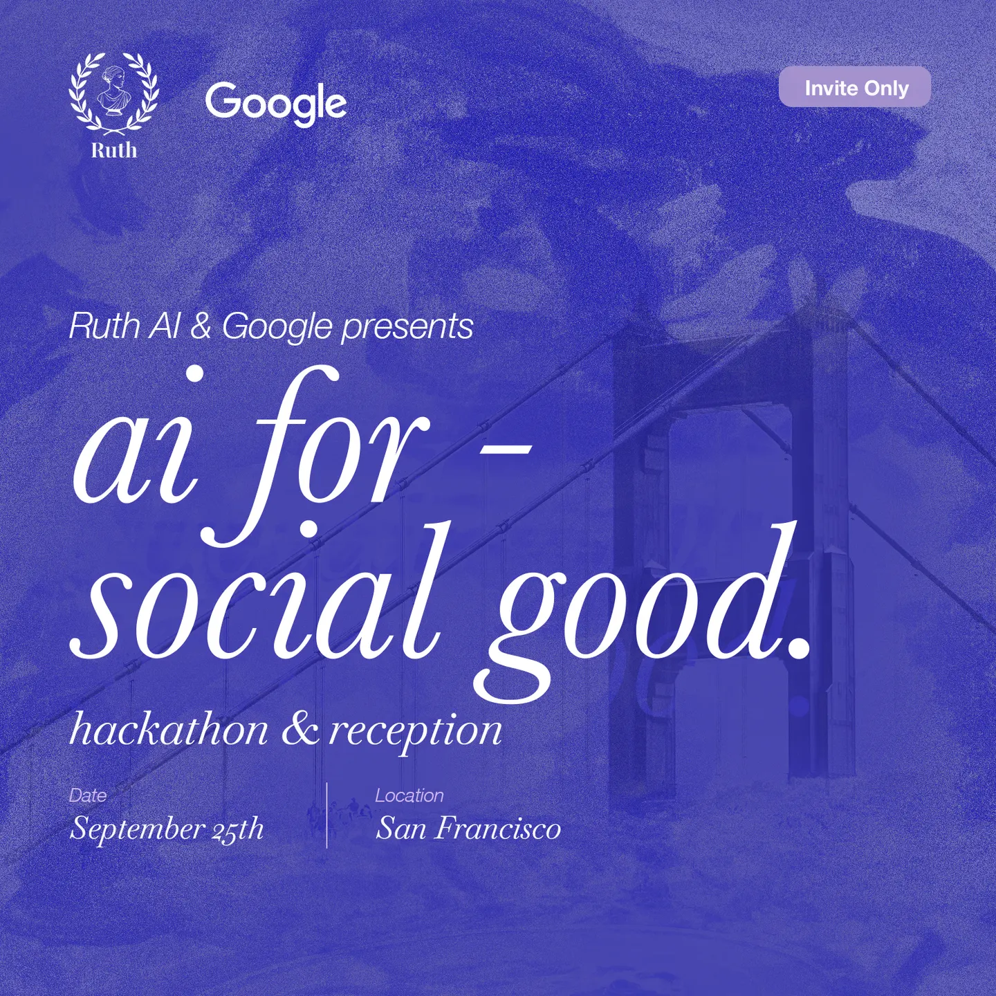 AI for Social Good: San Francisco Presentations & Reception