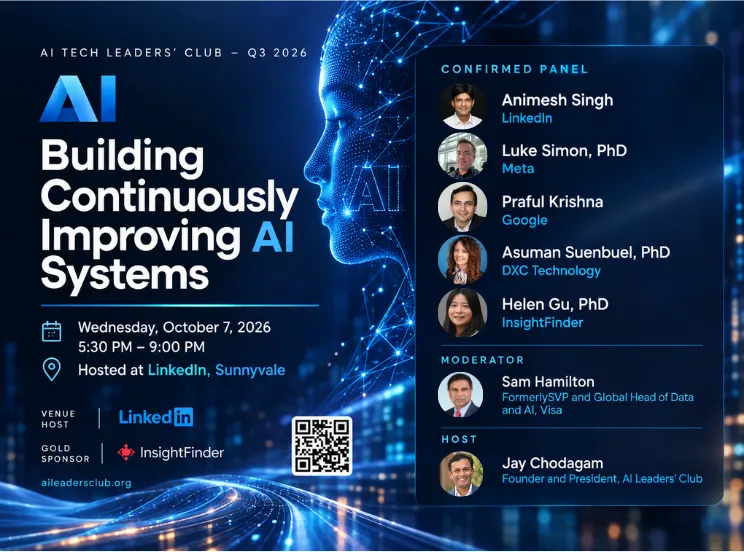 AI Tech Leaders' Club, Q3 2026: Building Continuously Improving AI Systems