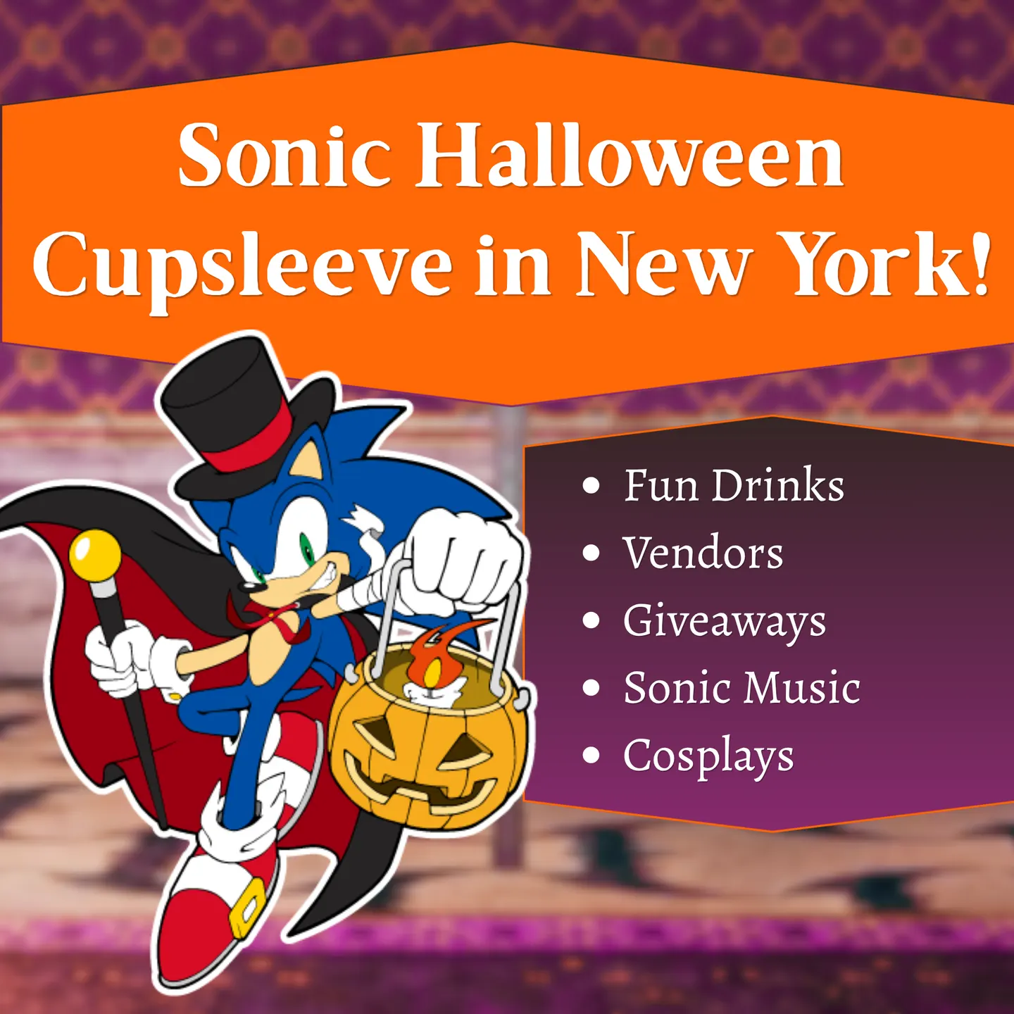 Sonic Halloween Cupsleeve