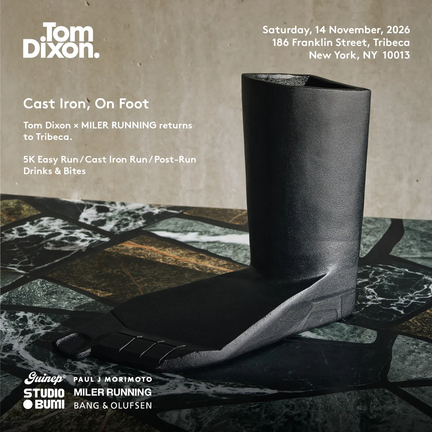 Cast Iron, On Foot with Tom Dixon + MILER RUNNING