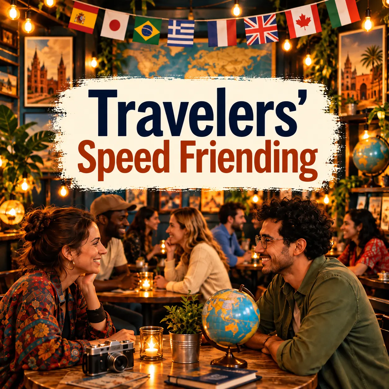 🗺️🧭 Travelers' Meetup & Speed Friending 🌏🤝💬