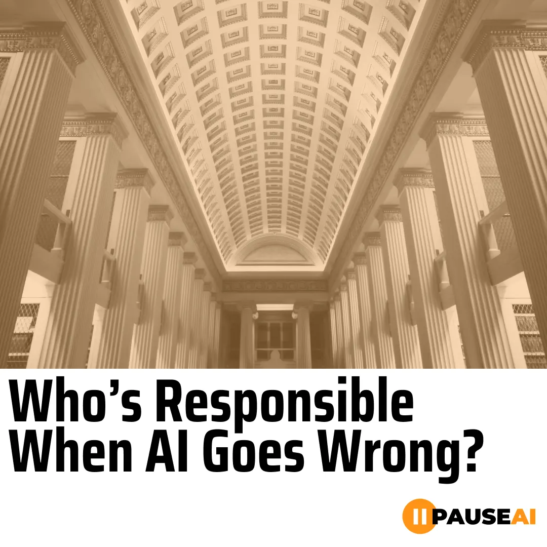 Panel Discussion: Who’s Responsible When AI Goes Wrong - Pause AI Scotland