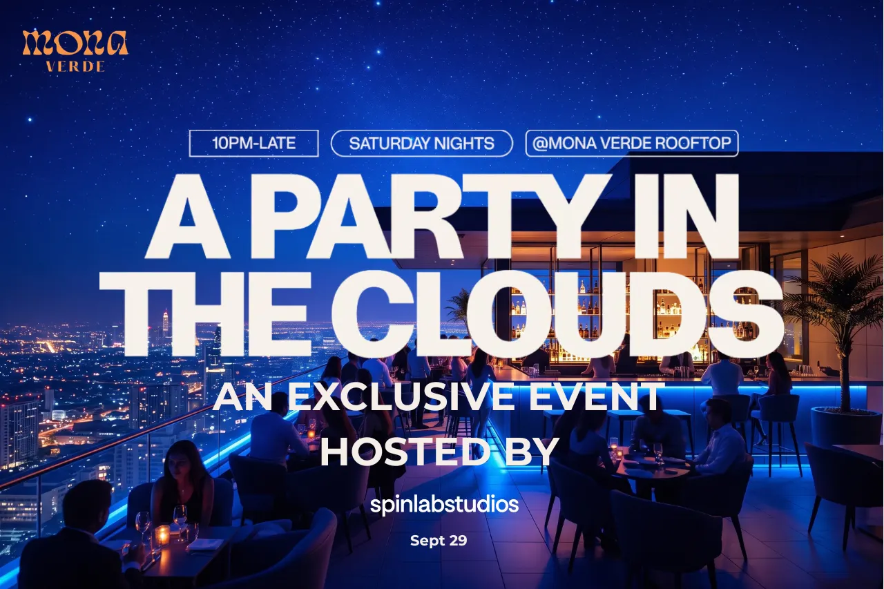 PARTY IN THE CLOUDS - 8PM Till Late - HOSTED By SPINLAB STUDIO